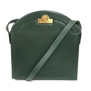 Christian Dior Crossbody Shoulder Bag Dior Leather Green